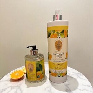 La Florentina Boboli Citrus Body Wash & Hand Wash Set | Made in Italy | Luxury